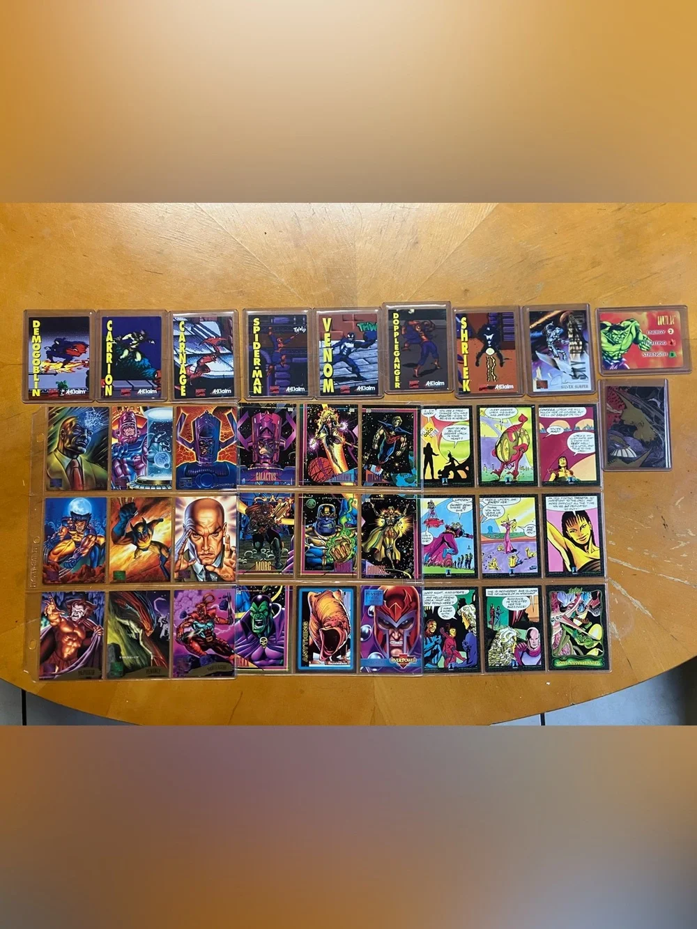 Vintage 90s Marvel Trading Card Lot Maximum Carnage Promo